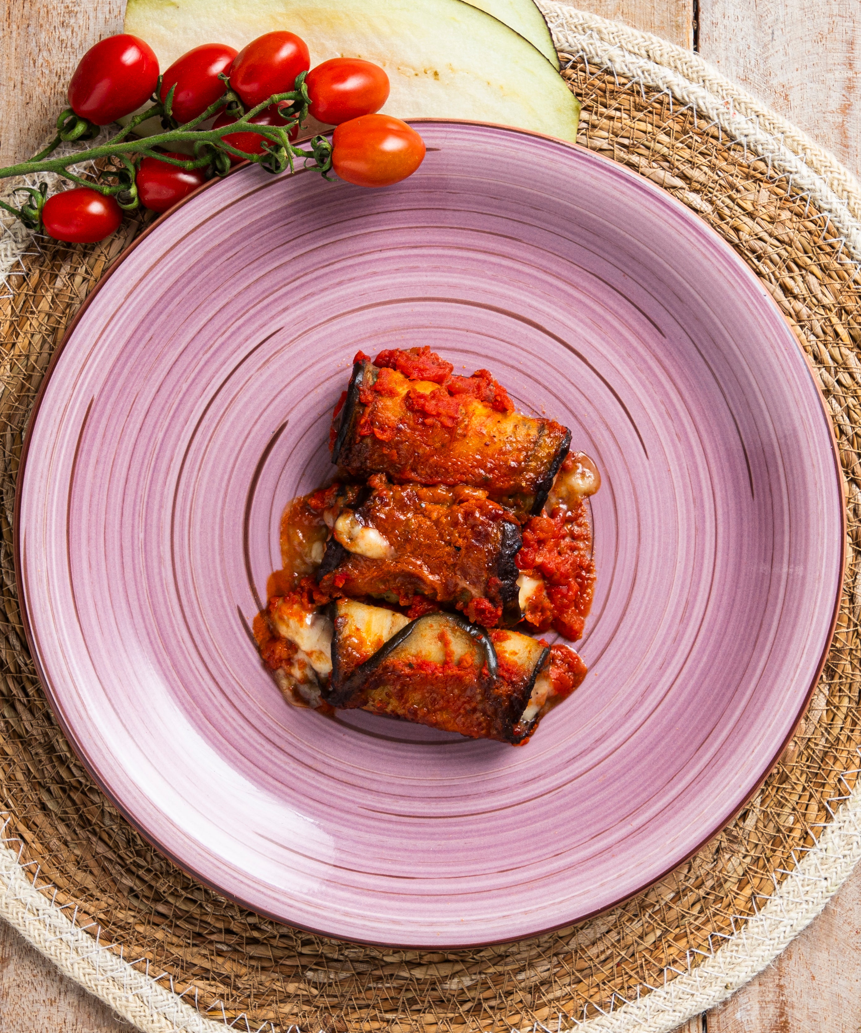 Involtini Parmigiani con Melanzane, Prosciutto Cotto e Formaggio