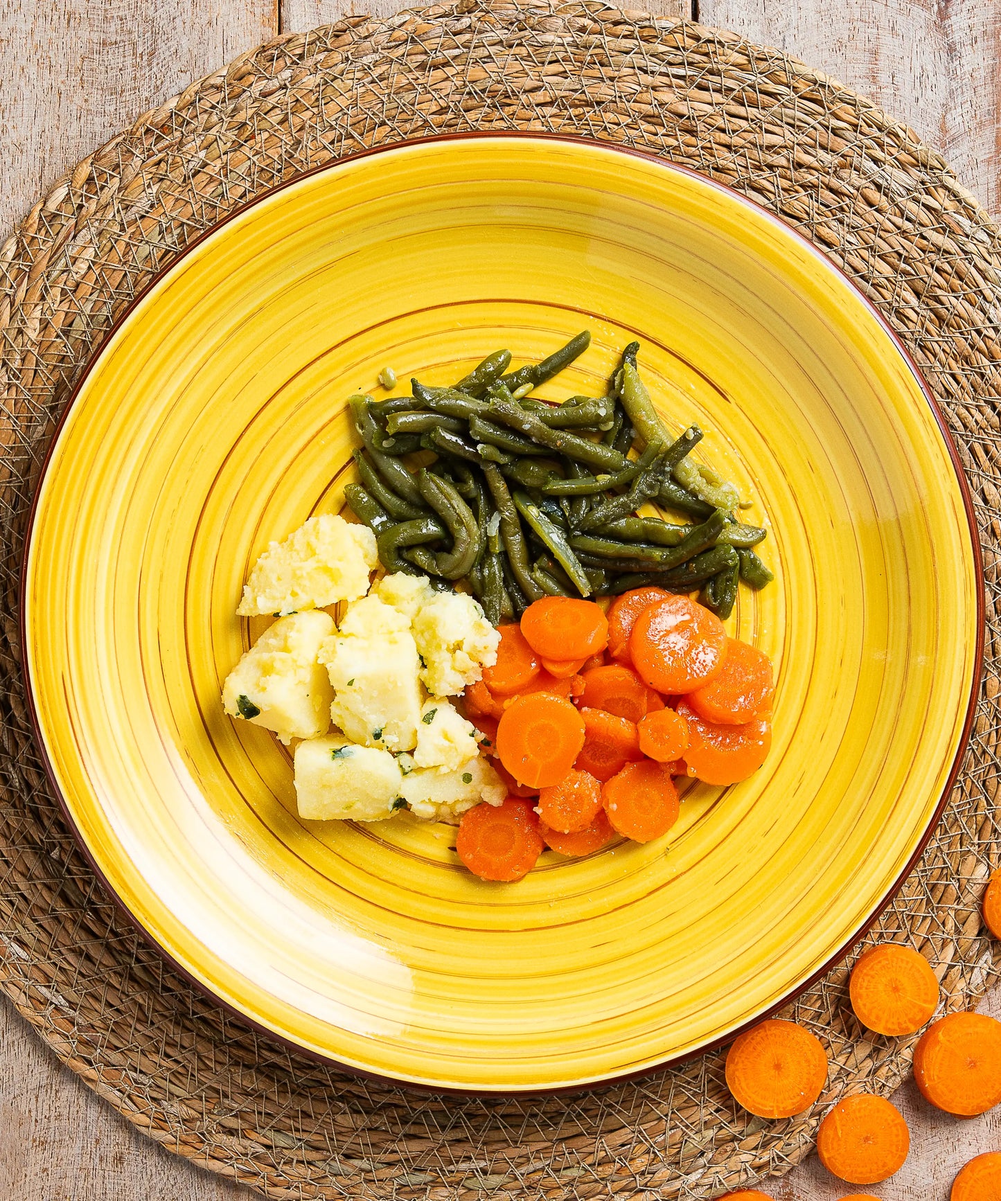 Tris di Verdure Lessate (Patate, Fagiolini e Carote)