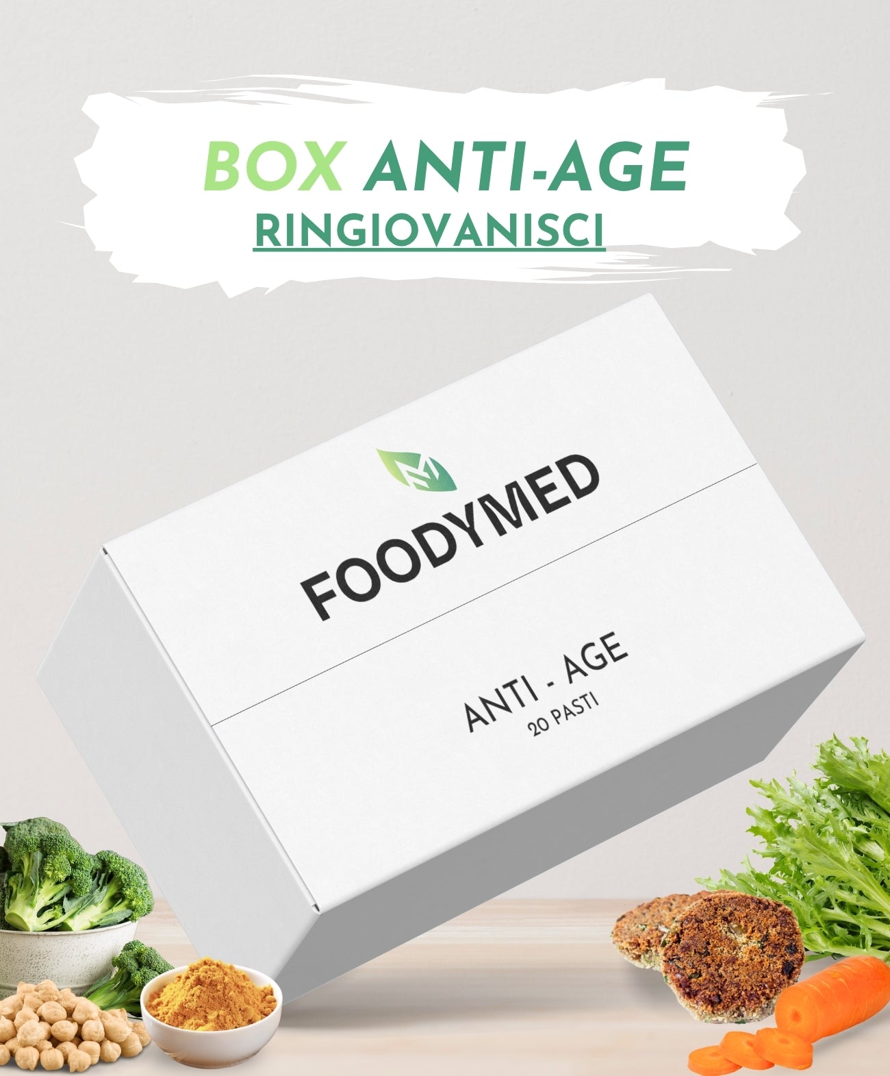 BOX ANTI-AGE & LONGEVITY – Pasti Bilanciati per Supportare Longevità e Benessere Cellulare