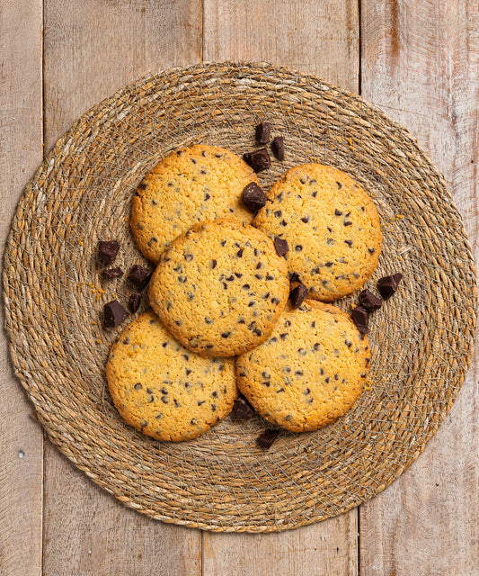5 Cookies Con Gocce di Cioccolato Fondente