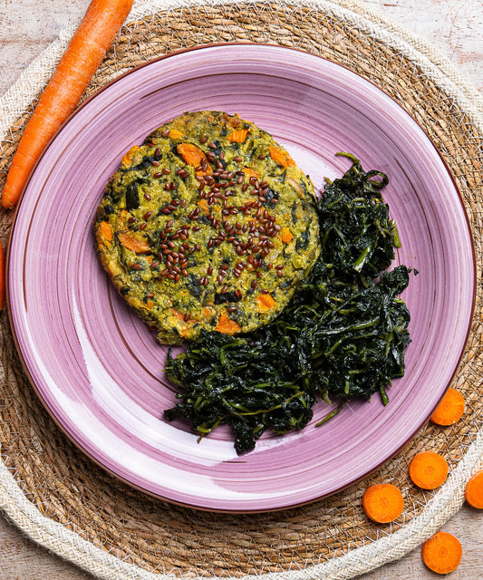 Burger di Verdure, Cicoria e Semi di Lino