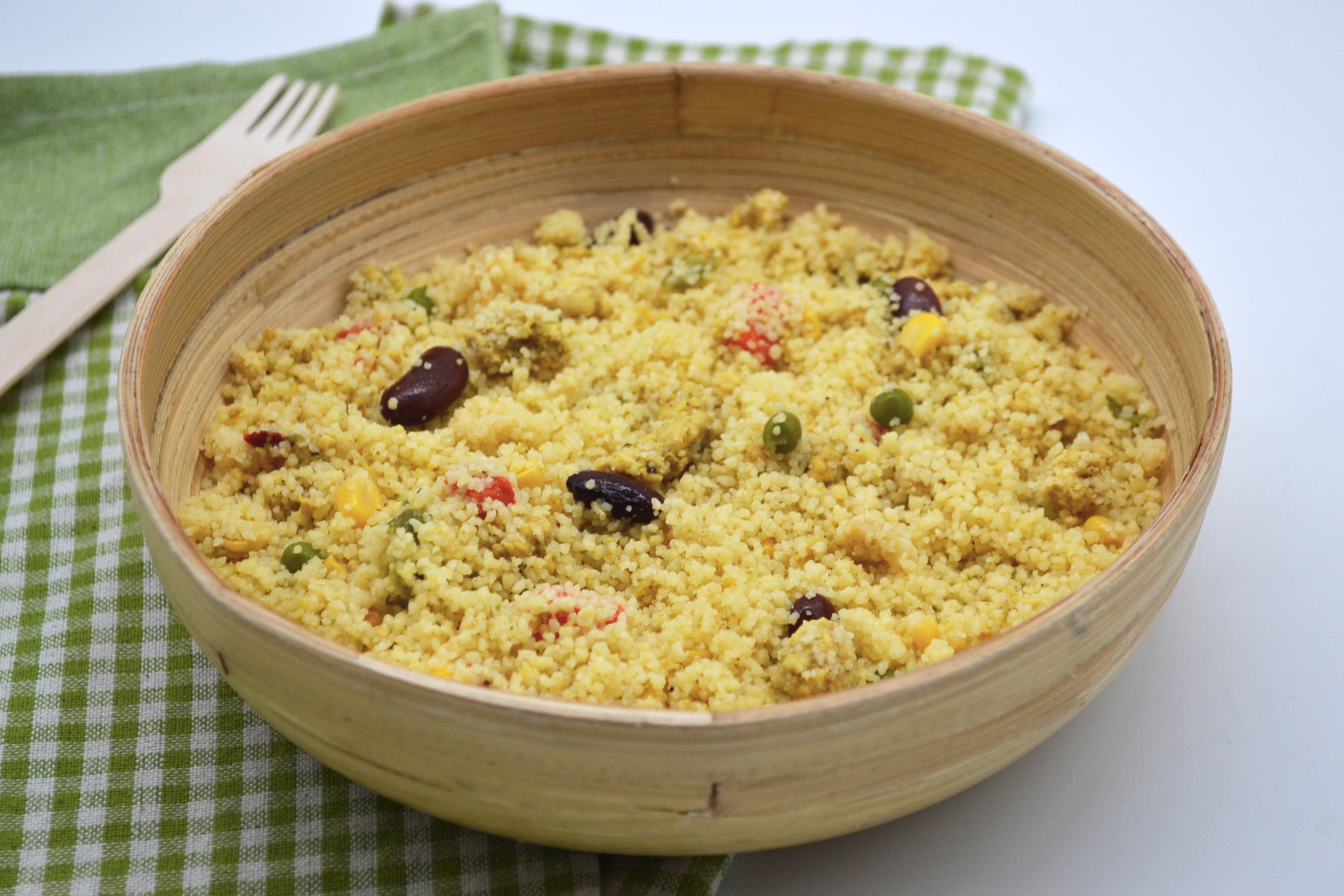 Couscous, pollo al curry e verdurine-2