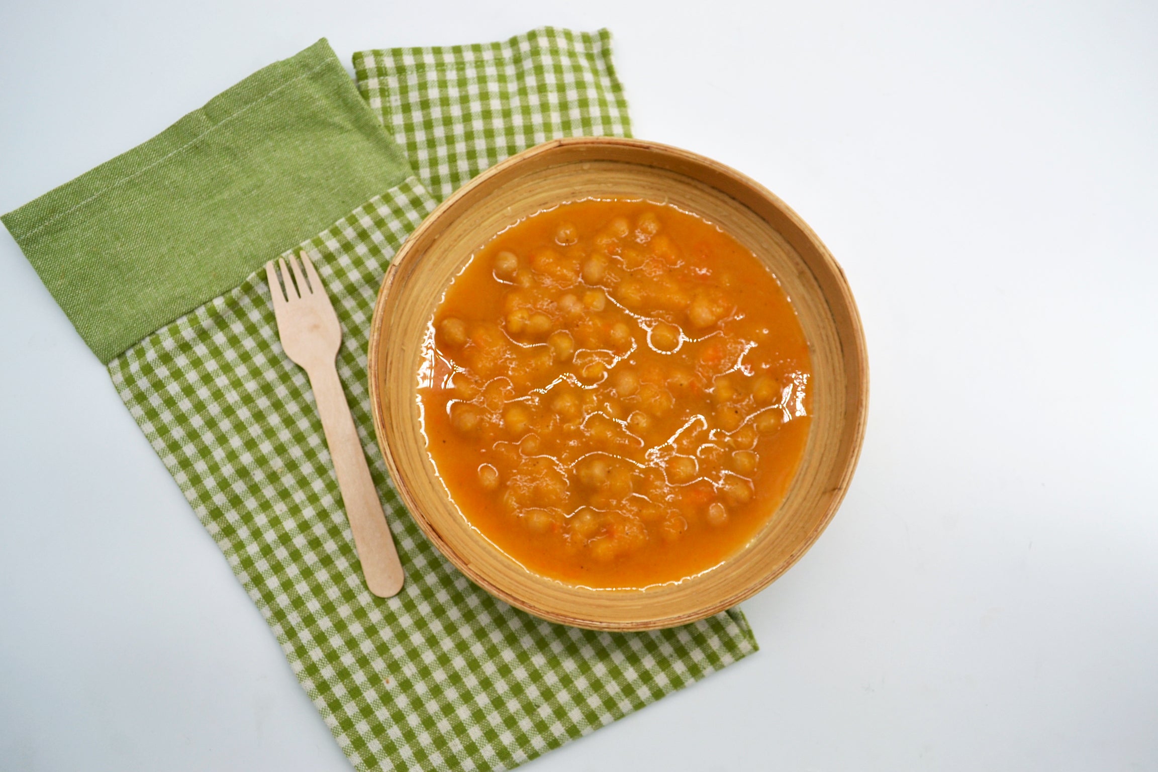 Vellutata zucca e carote con ceci