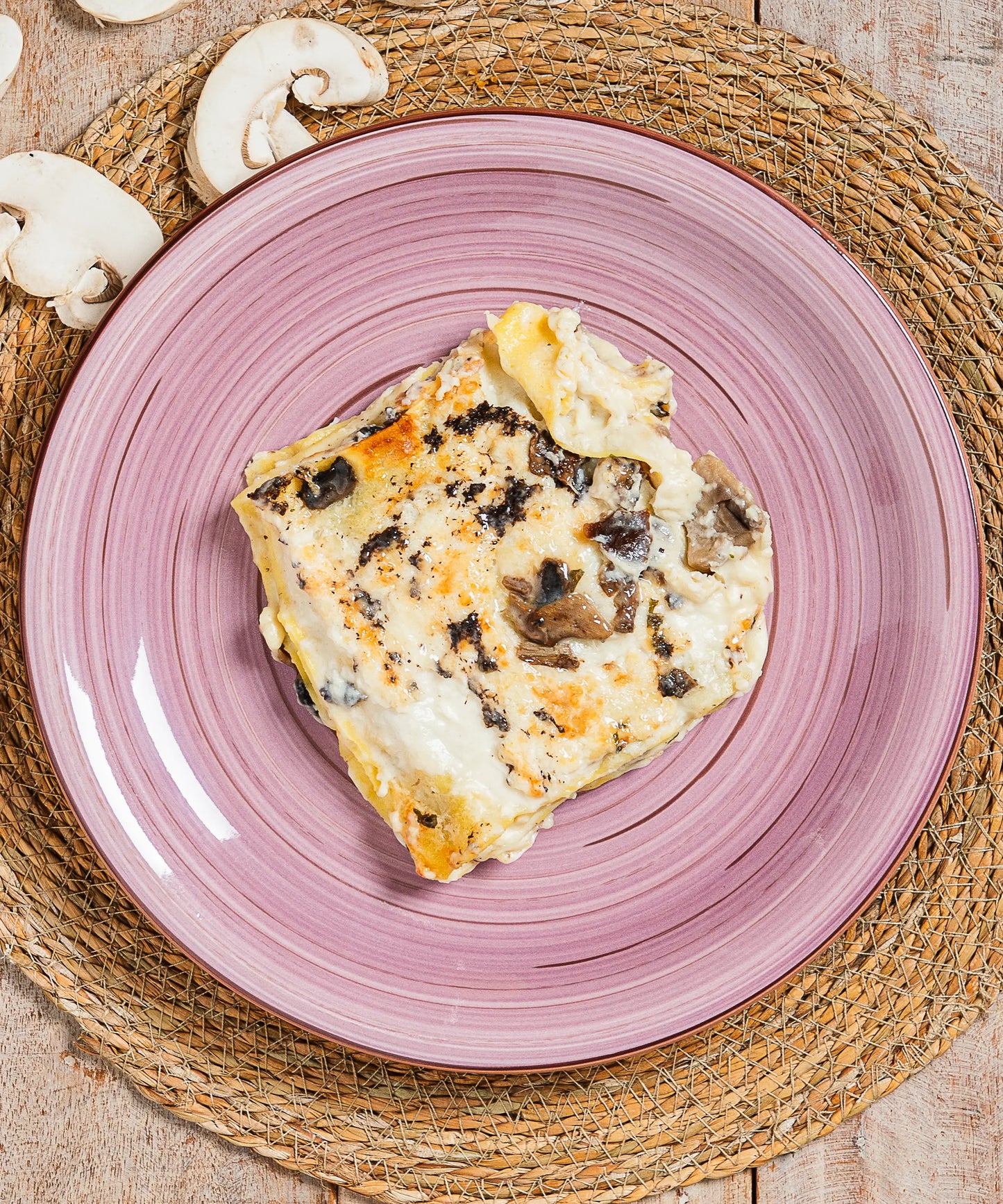Lasagne ai Funghi con Salsa Tartufata