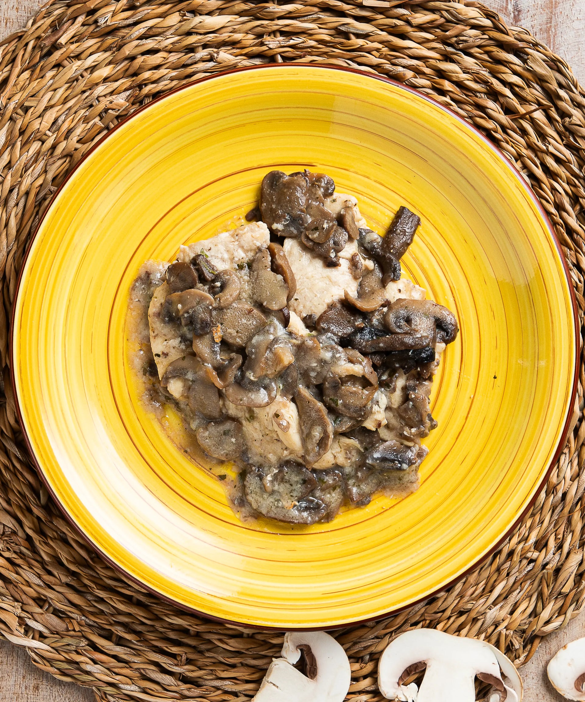 Pollo ai Funghi trifolati - pasto