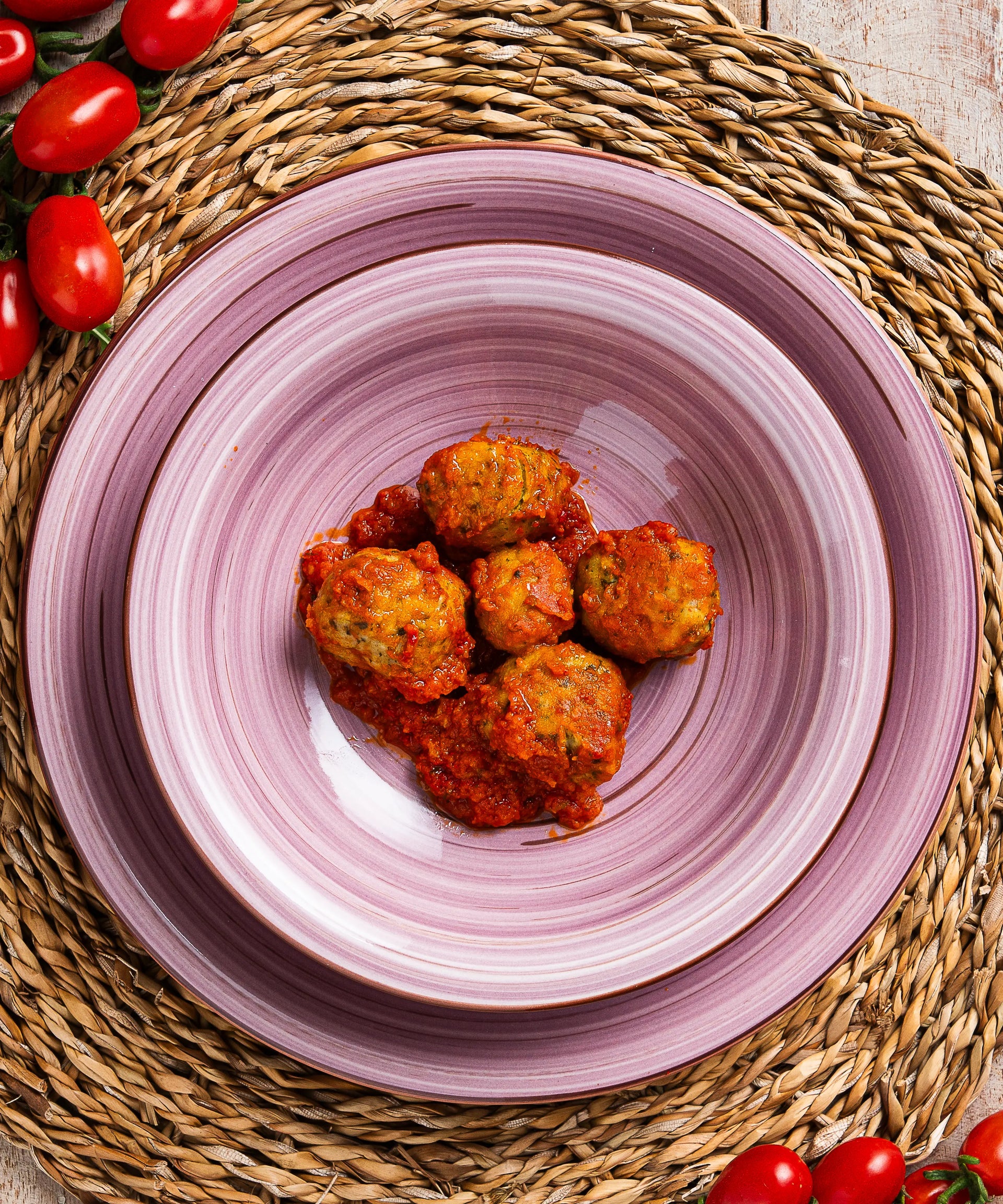 Polpettine di Verdure Miste al Sugo - pasto