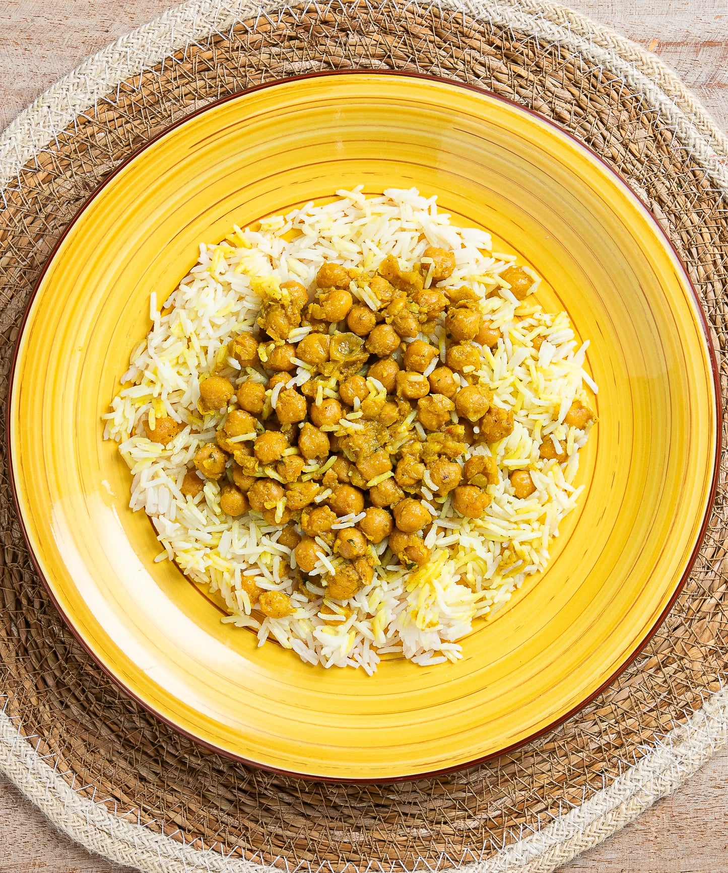 Riso Basmati con Ceci al Curry veg