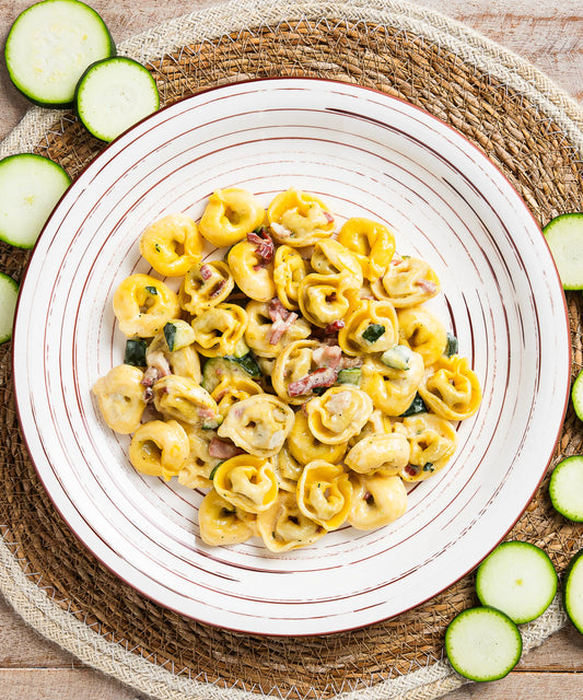 Tortellini con Speck e Zucchine