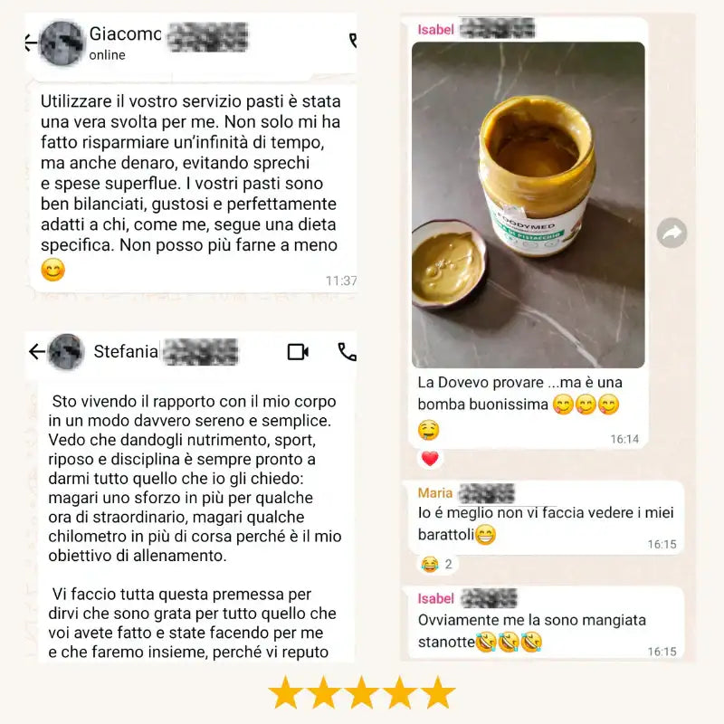 Apri il barattolo di burro d’arachidi color nocciola dorato con un’etichetta bianca e verde, posato accanto al suo coperchio abbinato.