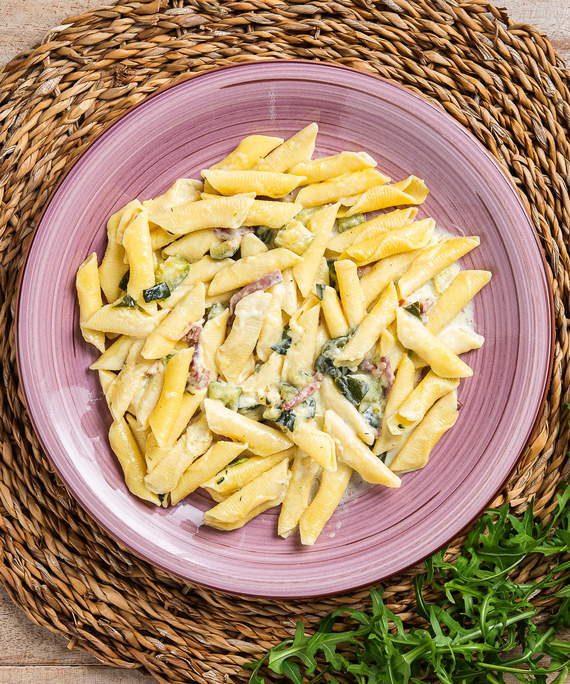 Garganelli Speck Alto Adige IGP e Zucchine - pasto