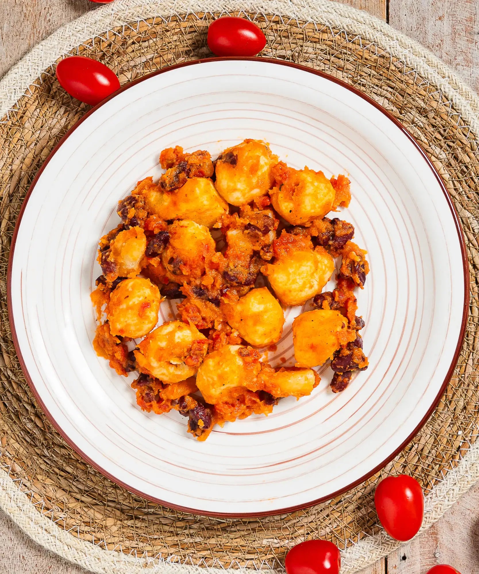 Gnocchi di Patate Ripieni al Salmone - pasto