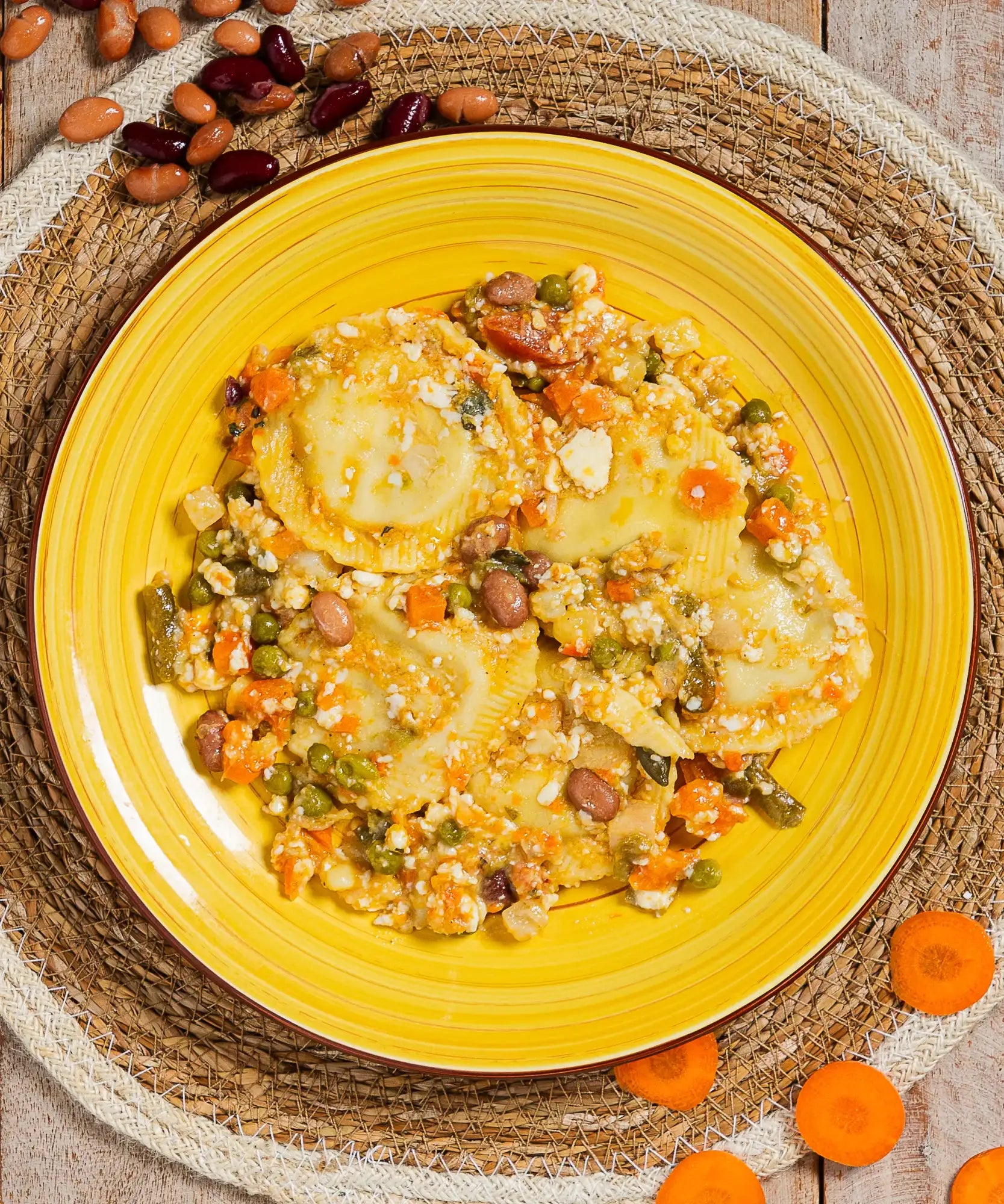 Maxi ravioli alle verdure - pasto