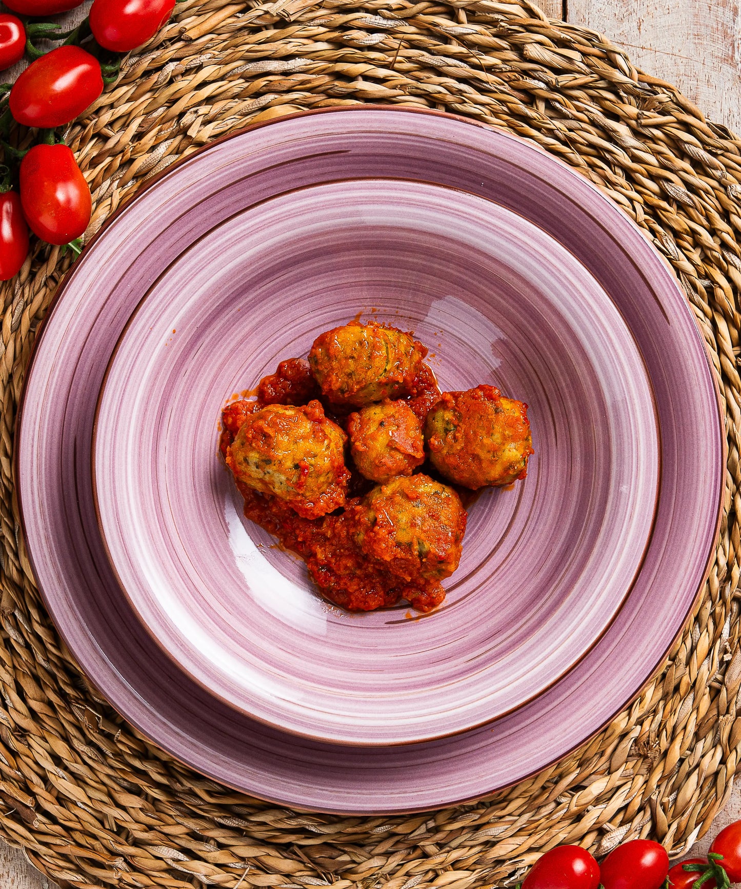 Polpettine di Verdure Miste al Sugo - pasto