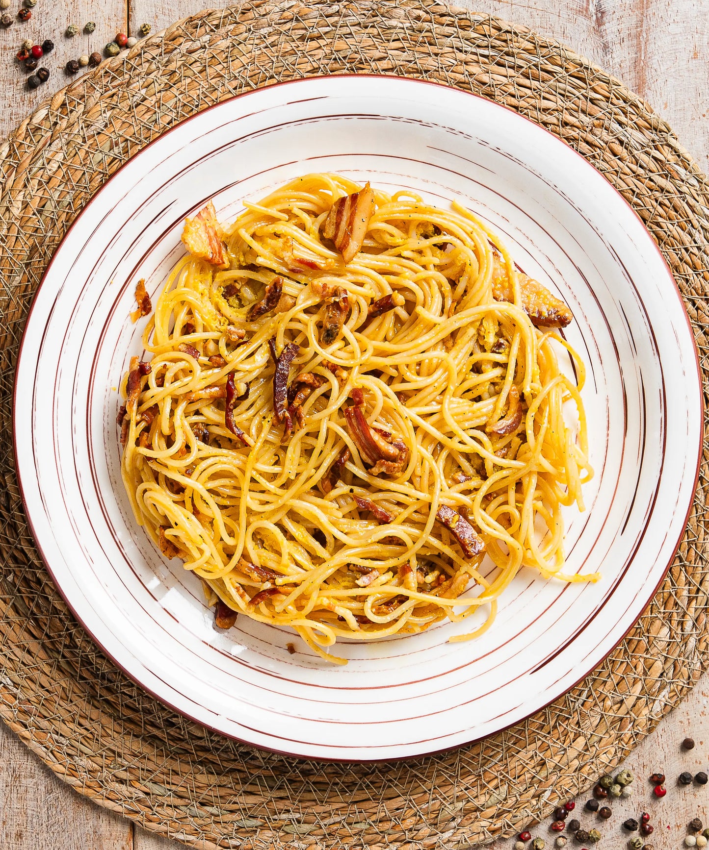 Spaghetti alla Carbonara con Pecorino romano DOP - pasto