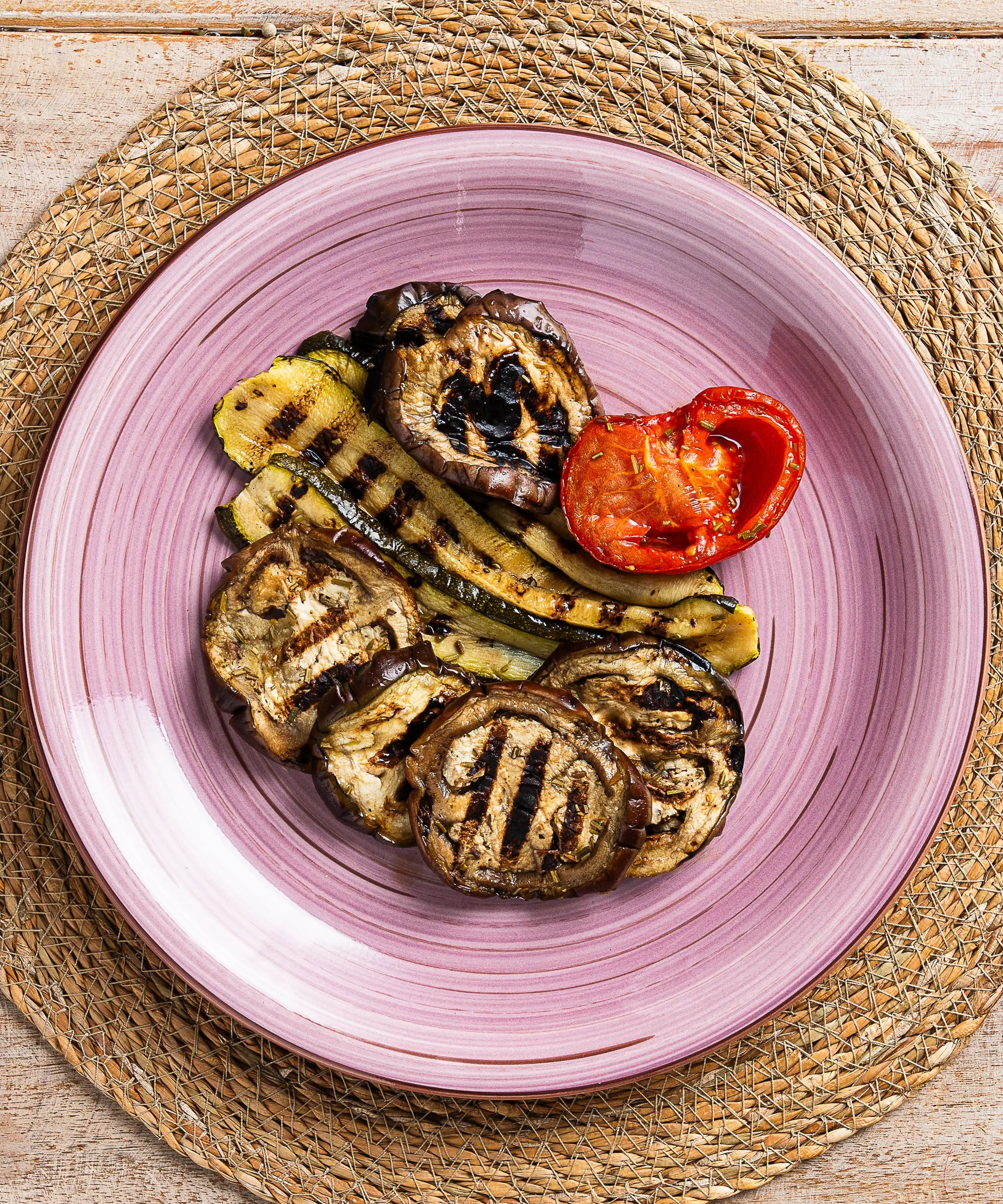 Tris di Verdure alla Griglia (Pomodori Zucchine e Melanzane) - pasto